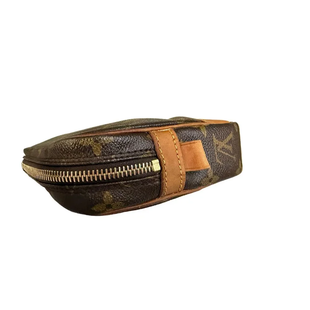 Louis Vuitton Marly Dragonne Monogram Canvas Wristlet Clutch | Vintage Authenti